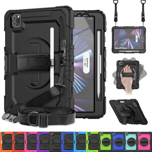 �u�����X�N���[���v���e�N�^�[�vDoo iPad Pro 11�C���`��4/3/2����p �P�[�X �ϏՌ� 360°��]�X�^���h �V�����_�[�X�g���b�v�t��