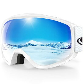 [FINDWAY]スキーゴーグルスノーゴーグルスノーボードゴーグルアップグレードOTG広視野球面レンズ防風/防雪/曇り防止紫外線防止メガネ対応軽量と耐衝撃適用大人男女の登山またはスキー用…