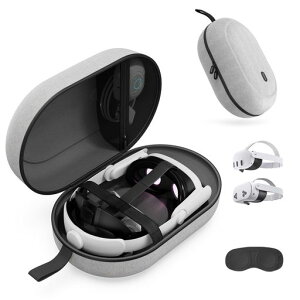 Syntech ��^�n�[�h�L�������O�P�[�X �Ή�Meta Quest 3S/Oculus Quest 3/2/Pro/Pico4 �A�N�Z�T���[ VR �w�b�h�Z�b�g�A�G���[�g�X�g���b�v�A�^�b�`�R���g���[���[�ȂǂɑΉ��A��e�ʂŎ��[�E���s�p�A�O�c