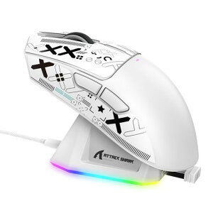MAMBASNAKExATTACKSHARKX11���y�ʃQ�[�~���O�}�E�X60gRGB�}�O�l�b�g�[�d�X�^���h3���[�h�ڑ�2.4Ghz/Bluetooth/Type-C�_�u��Bluetooth�`�����l��6���x��DPI�ؑ�