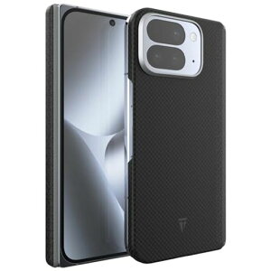 TUDIA�uPixelSnap & MagSafe�Ή��vGoogle Pixel 10 Pro Fold �p �P�[�X (2025) �u�A���~�h�@�ہv�����^ �y�� �O���b�v �g�уJ�o�[ - �u���b�N