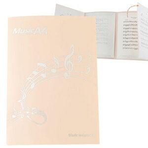 サムコス楽譜用ファイル6枚収納A4サイズ4面楽譜ホルダー譜面ファイルカバー譜面書き込みできる反射しないピアノ/ギター/古筝/ヴァイオリン/風の音楽/民族音楽(ピンク)