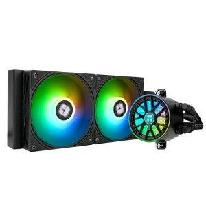 ThermalrightAQUAELITE240V6ARGBBlackCPU���L�b�h�N�[���[�A240��p��T�C�Y�A2x120mm�E�H�[�^�[���W�G�[�^�[�AAMD:AM4/AM5�AIntel