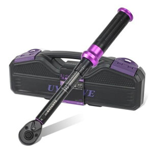 UYECOVEトルクレンチ自転車ロードバイクプレセット型差込角6.35mm(1/4インチ)1-25N.m高精度プラスマイナス3%ダブル目盛り左右回転72ギア5°送り角快速着脱小型携帯手動機械式読みやすい簡易軽…