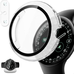 GYOKUYU [�P�[�X+�[�d�⏕�A�_�v�^�[] FOR Google Pixel Watch 5/4 41mm/45mm �ی�(45mm/�N���A)