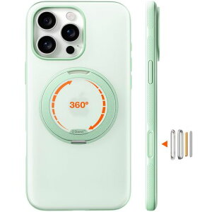 TORRAS iPhone 16 Pro �p �P�[�X �J�����R���g���[���{�^���t���y�X�F�̖����E���@�\360�x��]�X�^���h�z �c�����Ή� �}�O�l�b�g���� MagSafe�Ή� �ϏՌ� �����O �w��h�~ ���ϖh�~ �}�O�Z�[�t�΁c