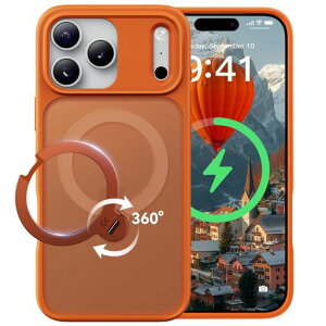 �y2026�ō�����&��_360�x��]�zCASEKOO iPhone 17 Pro �p �P�[�X MagSafe�Ή� �ČRMIL�K�i 360°�S�����ϏՌ� �y���c�����E�p�x���R�����z�ő�25W�}���[�d�Ή� �w��h�~/�}�b�g�d�グ/���ϖh�~/������