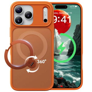 �y2026�ō�����&��_360�x��]�zCASEKOO iPhone 17 Pro Max �p �P�[�X MagSafe�Ή� �ČRMIL�K�i 360°�S�����ϏՌ� �y���c�����E�p�x���R�����z�ő�25W�}���[�d�Ή� �w��h�~/�}�b�g�d�グ/���ϖh�~/���c