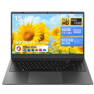 �m�[�g�p�\�R��15.6�C���`IPS�t���yOffice2024���ځz�É��p�\�R��6500Y�ő�3.4GHz16GB������512GBSSD���{��L�[�{�[�h�J�����X�C�b�`USB3.2+Type-C+HDMIWIFI5/BT5.0