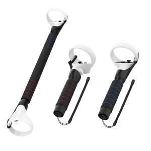 AMVR for Beat Saber �����n���h��for Quest 1/Quest 2/Rift S�ɑΉ� vr �A�N�Z�T���[�r�[�g�Z�C�o�[�Q�[���p���� �O���b�v Extension Grips 2 in 1