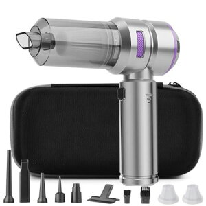 ハンディクリーナーコードレス20000Pa強力吸引力【吹き飛ぶ/吸い込む/空気入れ/空気抜き】多機能車用掃除機Type-C急速充電乾用小型ご家庭のホコリ取り/キーボード掃除/車の内装掃除に最適