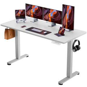 ErGear�d���I�t�B�X���[�N�e�[�u�����~���f�X�N�X�^���f�B���O�f�X�N��160cm�ω׏d80kg�����������[�@�\�㉺�������~�É����[�t�b�N�t����Ɗ��e�����[�N�y��160x���s��70x����72-118cm�z(�z�c