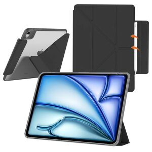 YealRed�P�[�XForiPadAir7/611�C���`M3/M2(2025/2024)�����^�u���b�g�J�o�[Y�܂�X�^���hPU���U�[�N���APC+TPU���C�z���o�b�N��TouchID�ƃI�[�g�X���[�v�@�\�Ή��������