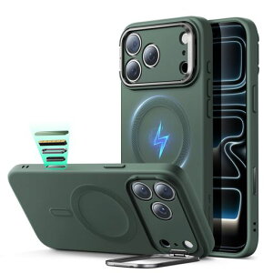 �y�f�U�C����܃V���[�Y!�zESRiPhone17ProMax�P�[�XMagSafe�Ή��J�����{�^���t���B���X�^���h�����\3�{�ČRMIL�K�i���C�����X�[�d�Ή��G�A�K�[�h�R�[�i�[�ϏՌ����h�~�y�ʃX�}�z�P�[�X�����c