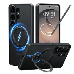 �y2026�ō�����&��_360�x��]�zCASEKOO Samsung Galaxy S26 Ultra �p �P�[�X 360�x��]�X�^���h MagSafe�Ή� �ČRMIL�K�i 360°�S�����ϏՌ� ���c���� �ϏՌ� ����~�� �}�b�g�d�グ ���ϖh�~