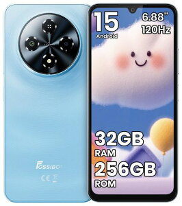 FOSSiBOT S5 Pro SIM�t���[ �X�}�z �{�� 32GB RAM+256GB ROM 2TB�g���\ �I�N�^�R�A Android 15 �X�}�z 6.88�C���`HD+ ���� 120Hz���t���b�V�����[�g �A���h���C�h �X�}�z
