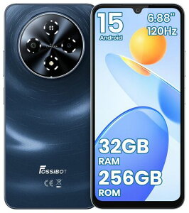FOSSiBOT S5 Pro SIM�t���[ �X�}�z �{�� 32GB RAM+256GB ROM 2TB�g���\ �I�N�^�R�A Android 15 �X�}�z 6.88�C���`HD+ ���� 120Hz���t���b�V�����[�g �A���h���C�h �X�}�z