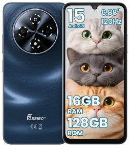 FOSSiBOTS5SIM�t���[�X�}�z�{��16GBRAM+128GBROM2TB�g���\�I�N�^�R�AAndroid15�X�}�z6.88�C���`HD+����120Hz���t���b�V�����[�g�A���h���C�h�X�}�z6000mAh�o�b�e���[