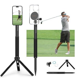 PrecisionMaster�S���t�O�r-���ϋv�A���~�j�E�����}�O�l�b�g����35-135cm�L�k�S���t�B�e�p�O�rGolfTripod&MonopodMagneticGolfFilmStickAluminum