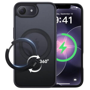 �y2026�ō�����&��_360�x��]�zCASEKOO iPhone 17e/16e �p �P�[�X �ČRMIL�K�i �ϏՌ� MagSafe�Ή� ���ϋv���y���c�����E�p�x���R�����z�}���[�d�Ή� �w��h�~/�}�b�g�d�グ/���ϖh�~/������ ��������