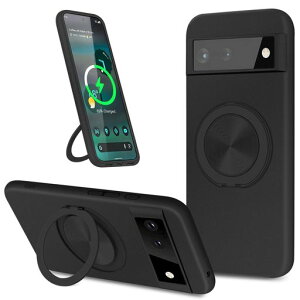 LOGABIO Google Pixel 6a �P�[�X tpu MagSafe�Ή� �����O�t�� �s�N�Z�� 6a �J�o�[ ���@�\�X�^���h �����O �}�O�l�b�g���� �c�����Ή� �B�����[�� �ϏՌ� ���h�~ �y�� �_�� ���^ �S�ʕی� �w��Ȃ� ���c