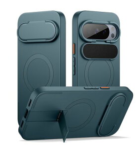 SURITCH �}�O�l�b�g���P�[�XGoogle Pixel 10/10 Pro �Ή� �J�����J�o�[&���߉\�ȃ��^���L�b�N�X�^���h�t�� �ϏՌ��o���p�[�P�[�X �X�����ی�J�o�[ Pixel 10/10 Pro �p - �f�B�[�v���C�N�O���[��