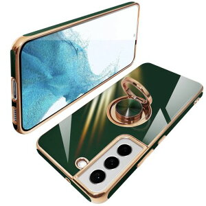 GalaxyS22�P�[�X�����OSC-51CSCG13�M�����N�V�[s22�J�o�[�����O�t���ϏՌ�TPU�g�уJ�o�[�V���R���X�^���h�@�\�t��360��]�ԍڃz���_�[(�_�[�N�O���[��)