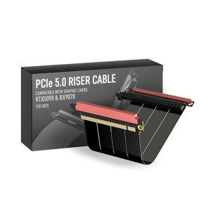 LINKUP - AVA5 PCIE 5.0 ���C�U�[�P�[�u�� | RTX5090 RX9070 GPU�ɑΉ� | x16 128GB/s���x | PCIe 4.0�ƌ݊������� | SSUPD�p�ɐ݌v���� | �f���A�����o�[�X �u���b�N 14cm(�S��