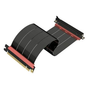 LINKUP - AVA5 PCIE 5.0 ���C�U�[�P�[�u�� | RTX5090 RX9070 GPU�ɑΉ� | x16 128GB/s���x | PCIe 4.0 & WRX80/WRX90E�ƌ݊������� | �X�g���[�g �u���b�N 25cm(�S��