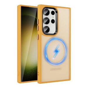 GalaxyS23Ultra�p�P�[�X�������ϏՌ��ČRMIL�K�i�擾���΂݂Ȃ��}�O�l�b�g���ڗ����h�~�w��h�~TPU+PC�J�o�[�X�g���b�v�z�[���t�����C�����X�[�d(�I�����W)11-s23u-05