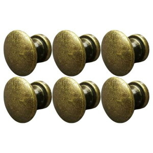 NUOLUX取っ手つまみ丸型6個セットヴィンテージ引き出しノブドレッサー取手装飾取手ドア引き出しドレッサー食器棚キッチン家具や子供ルーム