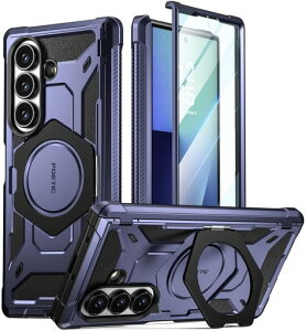 POETIC Spartan Samsung Galaxy Z Fold7 �P�[�X [�q���W�ی�][�}�O�l�b�g�����O���߉\�X�^���h][�X�N���[���v���e�N�^�[����][MagSafe�Ή�] �t���{�f�B���X�}�z�P�[�X �~�b�h�i�C�g�u���[
