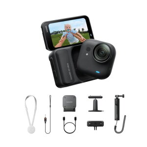 �y�����������񈤗p�zInsta360 GO Ultra �N���G�C�^�[�L�b�g �u���b�N | vlog �J���� �|�P�b�g���琢�E���ς�� �y�� �A�N�V�����J���� ���^