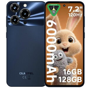 [7.2HD+����SIM�t���[�X�}�z�{��]OUKITELC696000mAh��e�ʃo�b�e���[SIM�t���[�X�}�[�g�t�H��64MPAI�J����120Hz���t���b�V�����[�gAndroid�X�}�z
