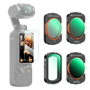 K&F CONCEPT OSMO Pocket 4/3�p �����Y�t�B���^�[ 4�_�Z�b�g�yND2-32+ND32-512+UV+CPL�z