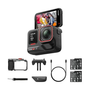 Insta360 Ace Pro 2 - �f���A���o�b�e���[ ���C�J�Ƃ̋����J���ɂ��h���d�l��8K�A�N�V�����J�����B1/1.3�C���`�Z���T�[�A�f���A��AI�`�b�v �Ï����\ �I�[�f�B�I�A�t���b�v���X�N���[��&AI�ҏW�c