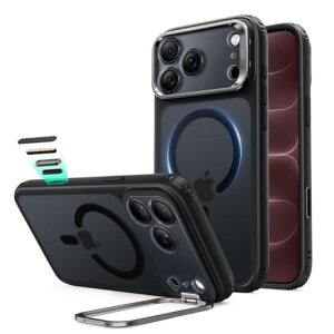 ESR iPhone 18 Pro �P�[�X 17Pro���p Flex�X�^���h 4�{�ČRMIL�K�i Classic Hybrid �t���X�g�u���b�N
