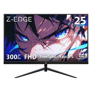 ZZ-Edge(�[���G�b�W)�Q�[�~���O���j�^�[24.5�^300HzIPSFHD(1920x1080)1msHDR10AMDFreeSync�Ή�����򒴔��^HDMIDP�t���b�J�[�t���[VESA�Ή�����2�N�ۏ�(�v�o�^)