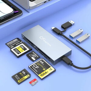 �y2026�V���f���z8-in-1 CFexpress Type B �J�[�h���[�_�[ USB-C/USB-A 10Gbps������ �}���`���[�_�[ CFexpress Type B/CF/XD/MS/TF/SD �J�[�h �Ή� USB 3.2 Gen 2
