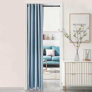 間仕切りカーテン断熱防寒のれんロングアコーディオンカーテン150cm丈200cm丈暖簾目隠し遮光仕切りカーテンおしゃれ北欧無地厚手保温防音省エネ冷気遮断ドアカーテンハトメ突っ張り棒…