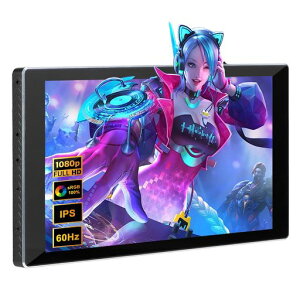 7�C���`�|�[�^�u�����j�^�[�^�b�`�X�N���[���A�~�j���j�^�[IPS1080P(1920x1080)60Hz�ALCD�f�B�X�v���C�Z�J���h�X�N���[�����^USBC�EHDMI���j�^�[�A�Q�[�~���O�p�X�C�b�`/PS5/Xbox/���b�v�g�b�v/PC����