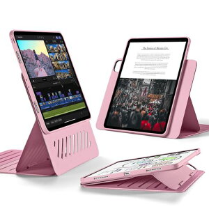 ESR iPad Pro 12.9 �P�[�X (2022/2021�A��6/5����) ��p ��O���\�ȃ}�O�l�b�g�J�o�[�t����]���P�[�X �c����/�������X�^���h 9�i�K�̊p�x���߉\ ���ȕی� Shift�V���[�Y �s���N