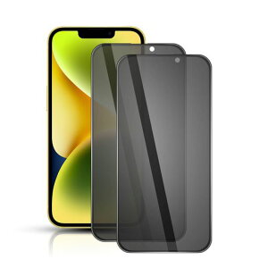 【覗き見防止】iPhone14iPhone13iPhone13ProガラスフィルムiPhone13Pro用/iPhone13用液晶全面保護フィルムのぞき見防止旭硝子素材製【2枚入り】硬度9H衝撃吸収撥油性指紋防止気泡防止