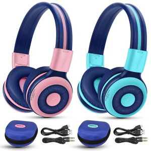 SIMOLIO 2 �p�b�N �q���p ���C�����X �w�b�h�t�H�� 75dB�A85dB�A94dB ���ʐ����t���A�}�C�N�ƃn�[�h�P�[�X�t�� �L�b�Y�w�b�h�z�� Bluetooth ���̎q �j�̎q�p ���� ���y ��b �����L�����p 712PM