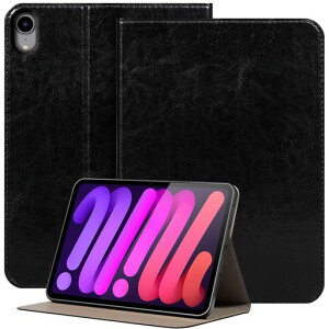 NANRUIL�K�pIpadMini7����(A17Pro)2024��IpadMini6����8.3�C���`2021�P�[�X���U�[�^�u���b�g�J�o�[�P�[�X�ۂق��J�o�[�ق��X���[�u�A�I�[�g�X���[�v/�E�F�C�N.�u���b�N