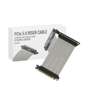 LINKUP - AVA5�A�[�}�[ PCIE 5.0 ���C�U�[�P�[�u�� | RTX5090 RX9070 GPU�ɑΉ� | x16 128GB/s���x | PCIe 4.0 & WRX80/WRX90E�ƌ݊������� | �E�p �z���C�g 15cm(�S��