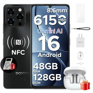�yAndroid16 SIM�t���[ �X�}�z�E���؃Z�b�g�zDOOGEESmart Note58 �X�}�z �{�� ���C�����XBluetooth�C���z���t�� 48GB+128GB 2TB�g�� �X�}�[�g�t�H�� 90Hz 6.75�C���` HD+���� 16MP
