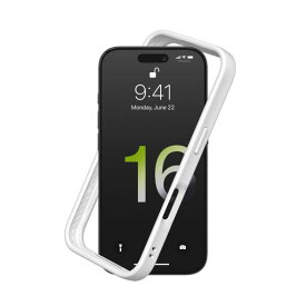 RHINOSHIELD[iPhone16Pro]CrashGuardバンパーケース耐衝撃米軍MIL規格衝撃吸収傷指紋防止薄型軽量SGS認証-ホワイト