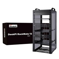 GeeekPi 12U 10インチ サーバーキャビネット|DeskPi RackMate T2 ラックマウント・深さ10.25インチ・ネッ…