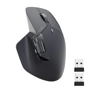 RAPOO MT760Mini �}���`�f�o�C�X ���C�����X �}�E�X ���� Bluetooth 5.0/2.4GHz 3���[�h�ڑ� 4��̃f�o�C�X�ɓ����ڑ� M+�N���X�e�N�m���W�[ 11�̃v���O�����\�ȃ{�^�� 90���Ԃ̃o�b�e���[���� �c
